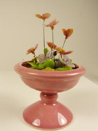Frogs, glass flowers